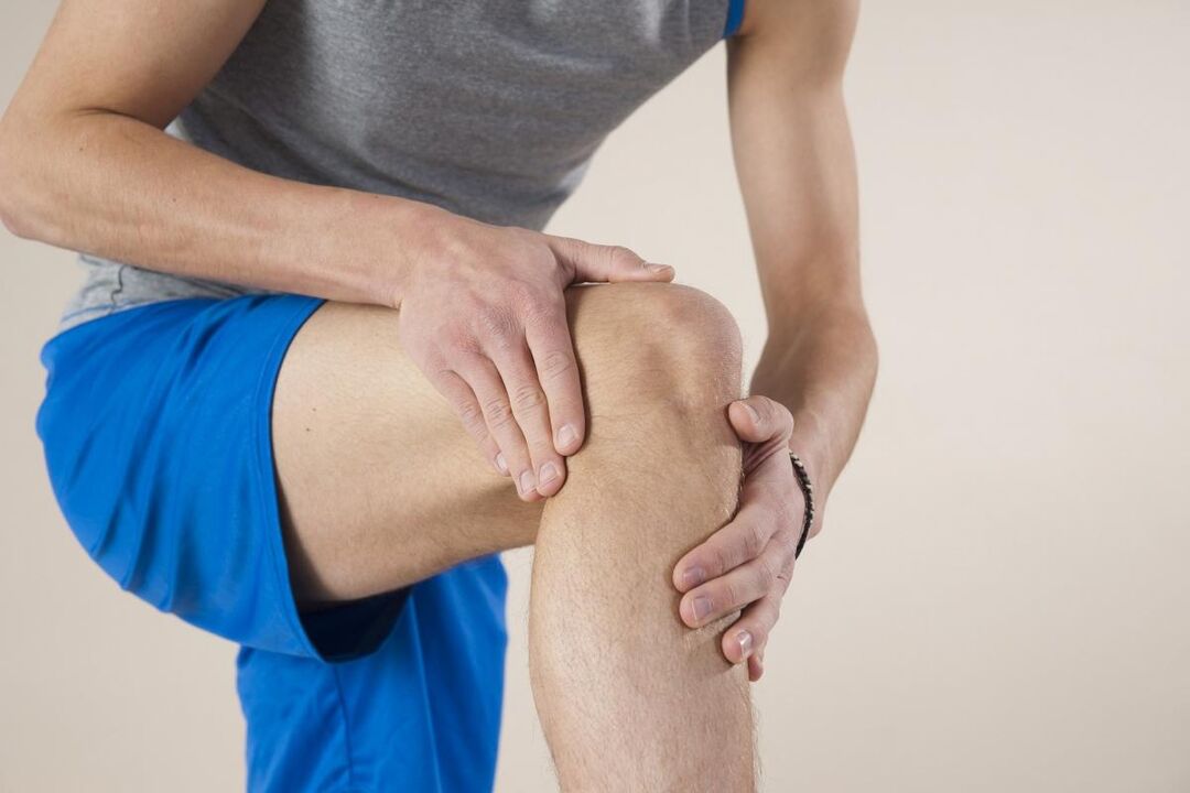 The first joint pain and stiffness due to osteoarthritis are attributed to muscle and ligament sprains. 
